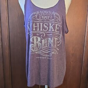 ​Next Level Apparel "100% Genuine Whiskey Bent" Graphic Tank | Size Large | Purp